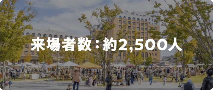 来場者数約2,500人